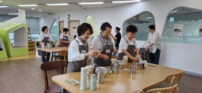 바리스타 실버 교육생